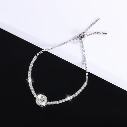 925 Silver Moissanite Galaxy Bracelet