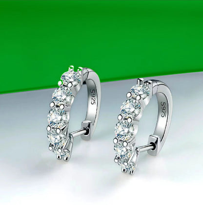s925 Moissanite D Earrings