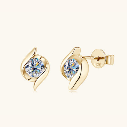 925 Silver High-grade Moissanite Stud Earrings