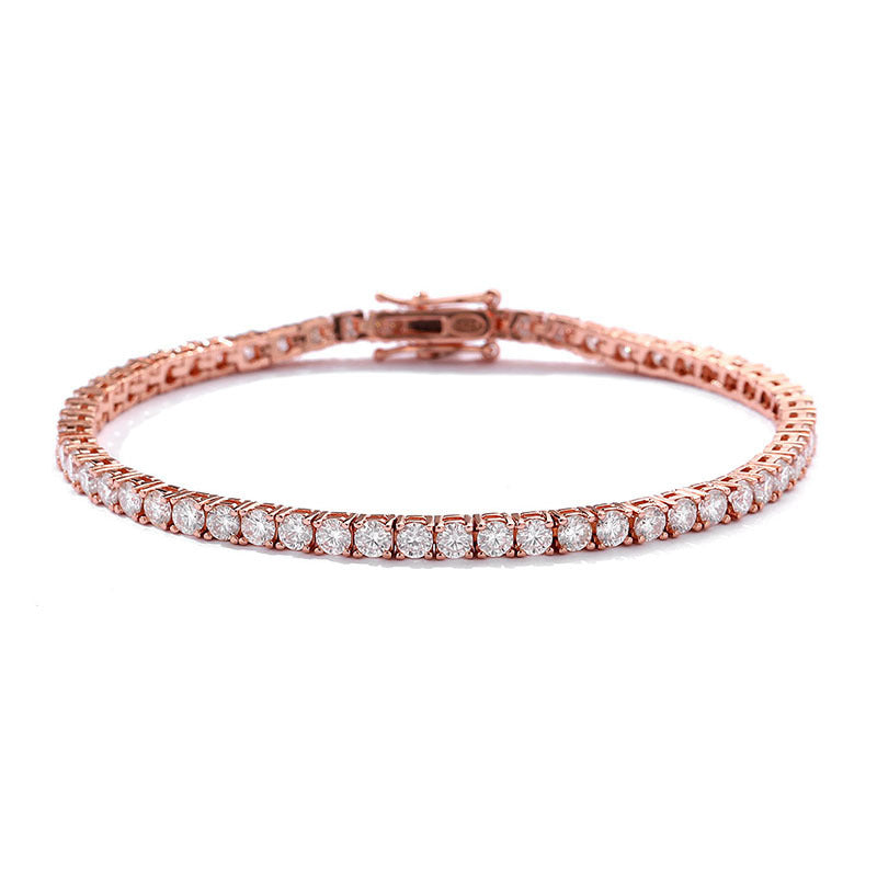 VVS1 Moissanite Tennis Bracelet 925 Sterling Silver