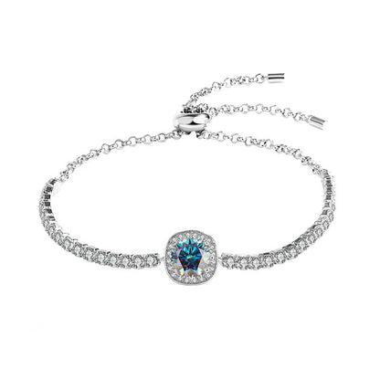 925 Silver Moissanite Galaxy Bracelet