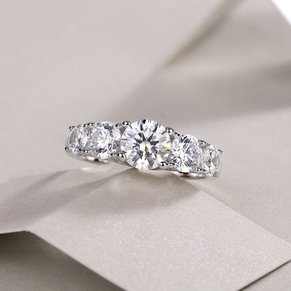 1 Carat VVS1 Moissanite Fashion Ring in 925 Silver