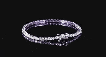 VVS1 Moissanite Tennis Bracelet 925 Sterling Silver
